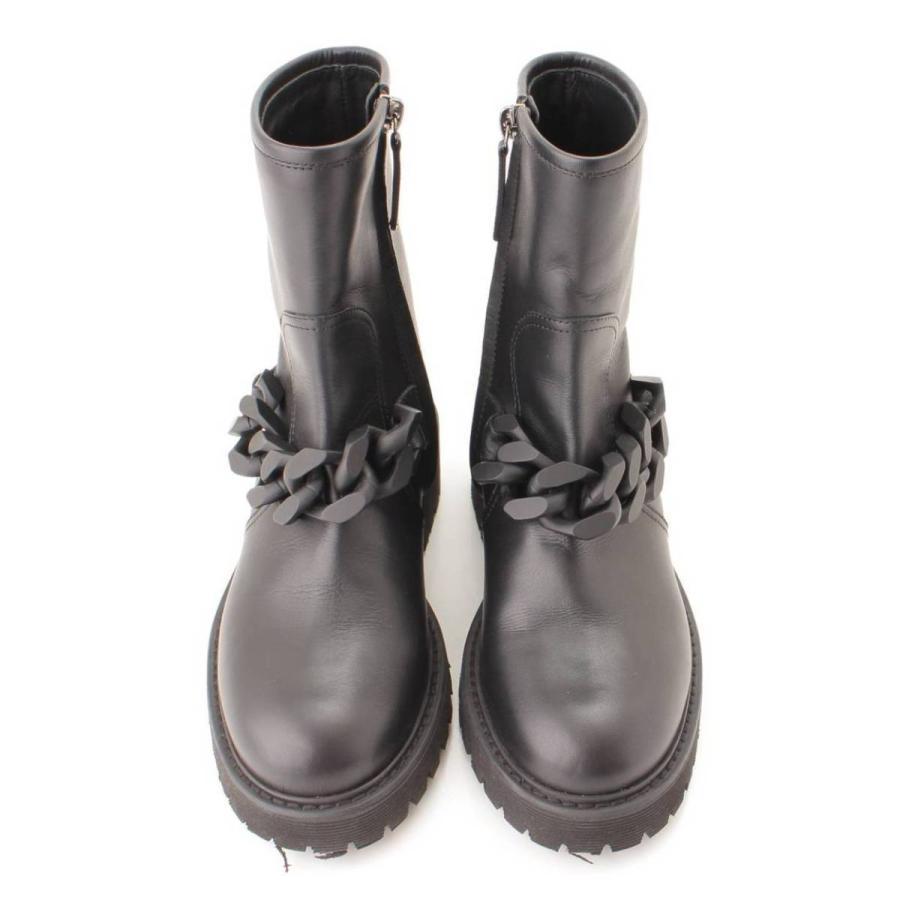 ジュゼッペ ザノッティ】Giuseppe Zanotti レザー チェーン ショート 