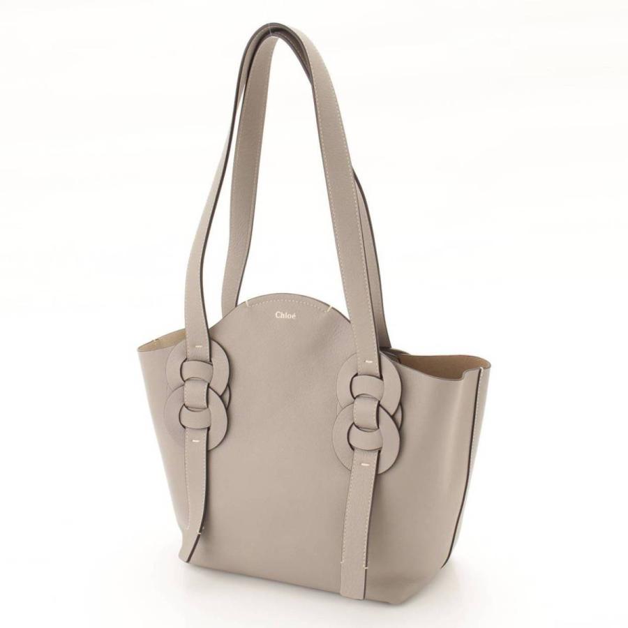 Chloe 【クロエ】Chloe 現行品 DARRYL レザー トートバッグ グレー 未 