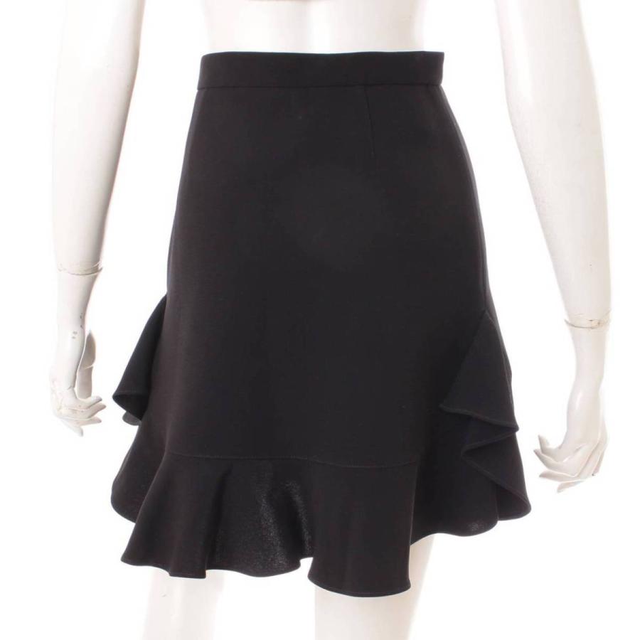 ミュウミュウ】Miu Miu フレア フリル ミニスカート ブラック 36  