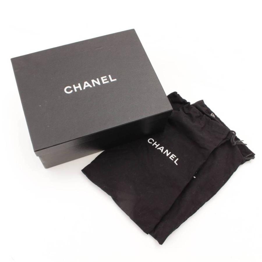 【シャネル】Chanel　キャンバス ロゴプリント レースアップシューズ A05136 ブラック 36 1/2 【中古】【正規品保証】115204｜retrojp｜09