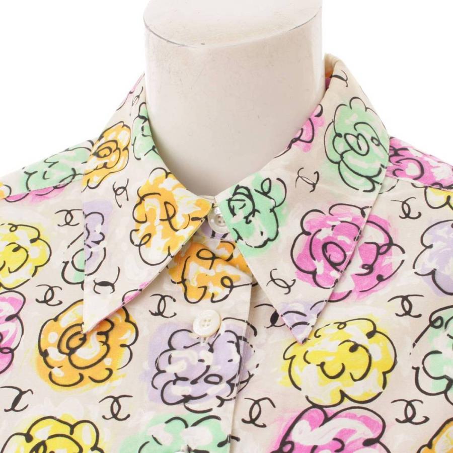 CHANEL 【シャネル】Chanel 98S カメリア シャツ ブラウス 花柄 P11285 