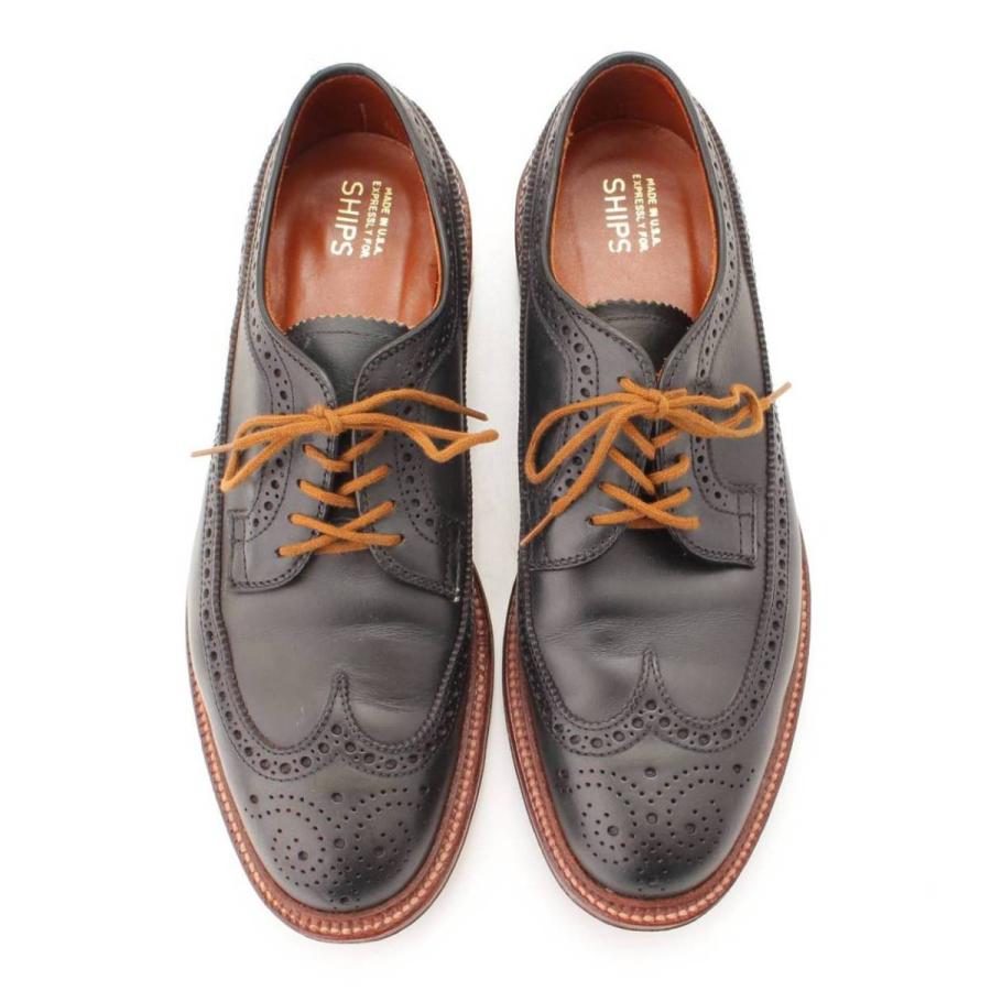 オールデン】Alden SHIPS別注 ウイングチップ 外羽根 レザーシューズ
