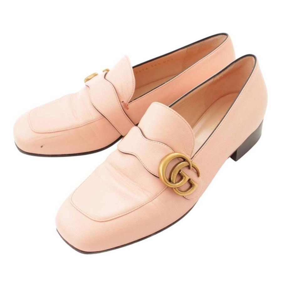 グッチ】Gucci GGマーモント レザー ローファー シューズ 602496 
