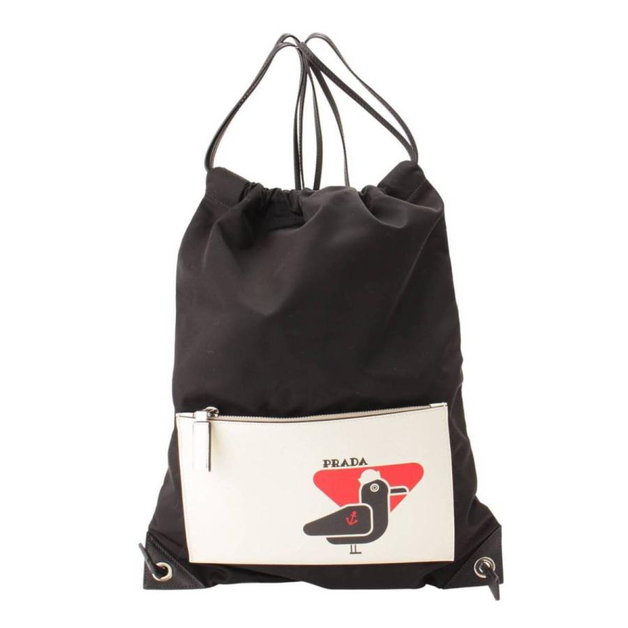 PRADA 【プラダ】Prada ナイロン レザー ナップサック バック PRADA 【プラダ】Prada ナイロン レザー ナップサック バック