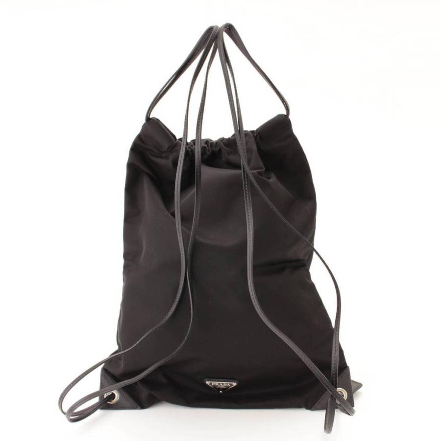 PRADA 【プラダ】Prada ナイロン レザー ナップサック バック PRADA 【プラダ】Prada ナイロン レザー ナップサック バック