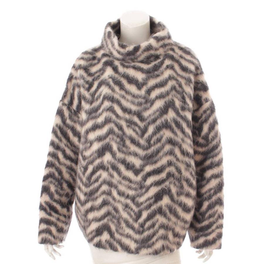 マディソンブルー】MADISON BLUE 19AW アルパカ ゼブラシャギー プル 