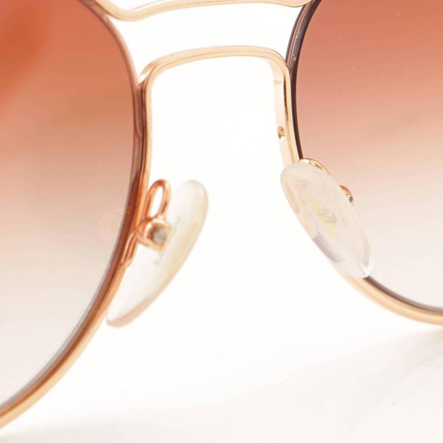 PRADA 【プラダ】Prada ミラーレンズ ラウンドキャット サングラス  