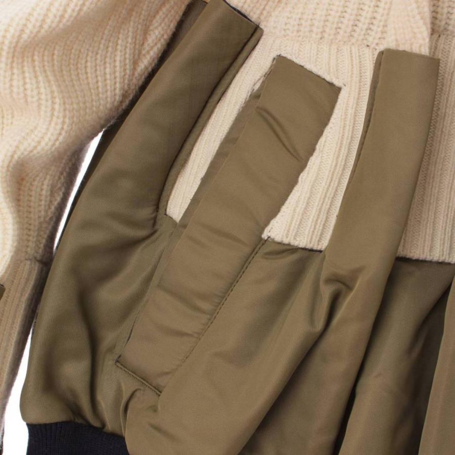 sacai 【サカイ】sacai 2019年 MA-1 ニット セーター プル sacai 【サカイ】sacai 2019年 MA-1 ニット セーター プル