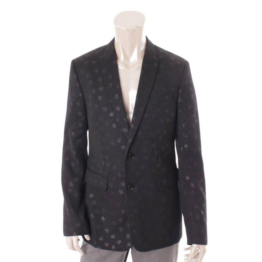 セールショッピング 正規ディオールオムベロア ピークドラペルテーラードジャケット46エディ期Dior テーラードジャケット