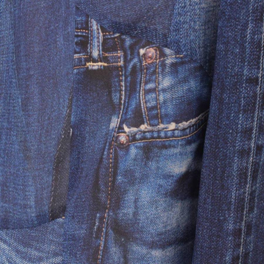 ジュンヤ ワタナベ】Junya Watanabe パール装飾 デニム転写プリント