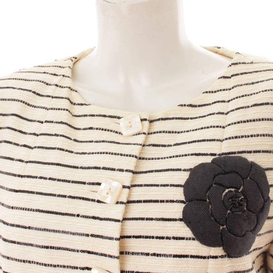 CHANEL 【シャネル】Chanel 01C スパンコール カメリア シェルボタン 