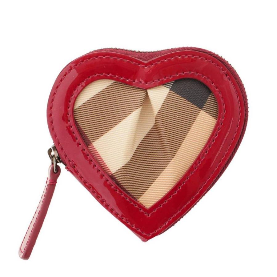 60％OFF】 ほぼ未使用⭐︎BURBERRYハート型 チェック柄 PVC コイン