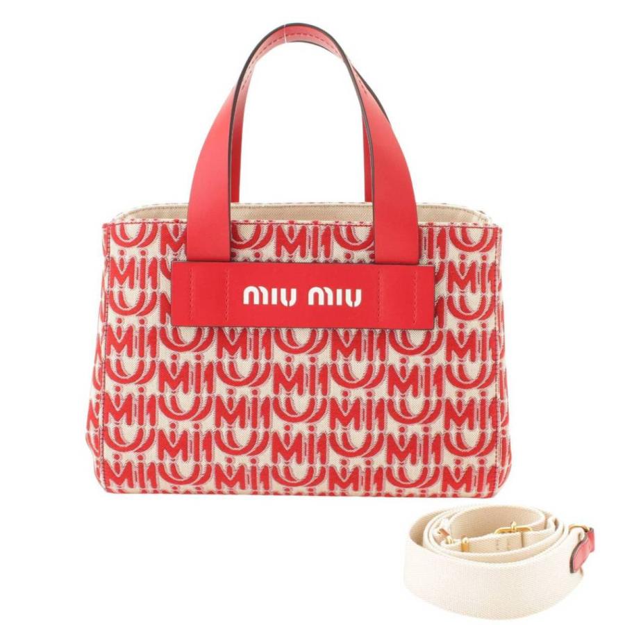 miu 【ミュウミュウ】Miu Miu EVERYWHERE エブリウェア ジャガードロゴ 