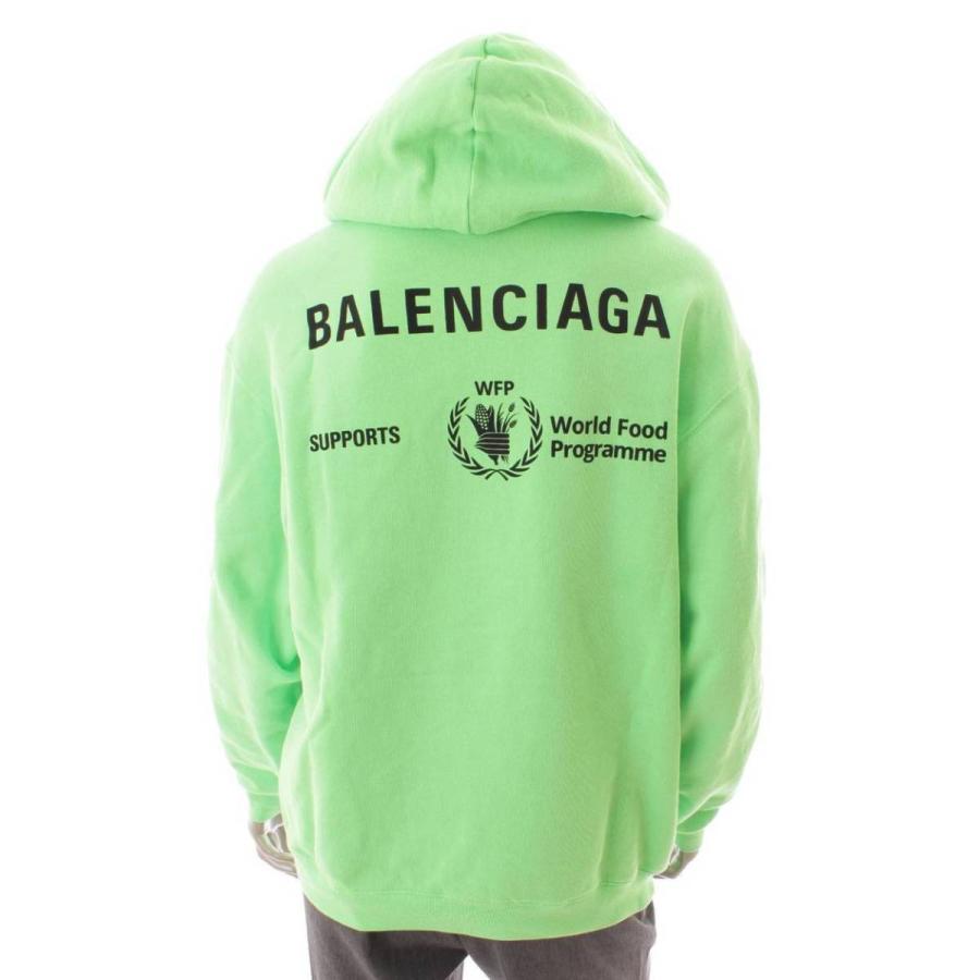BALENCIAGA グリーン ロゴパーカー　xs BALENCIAGA グリーン ロゴパーカーxs