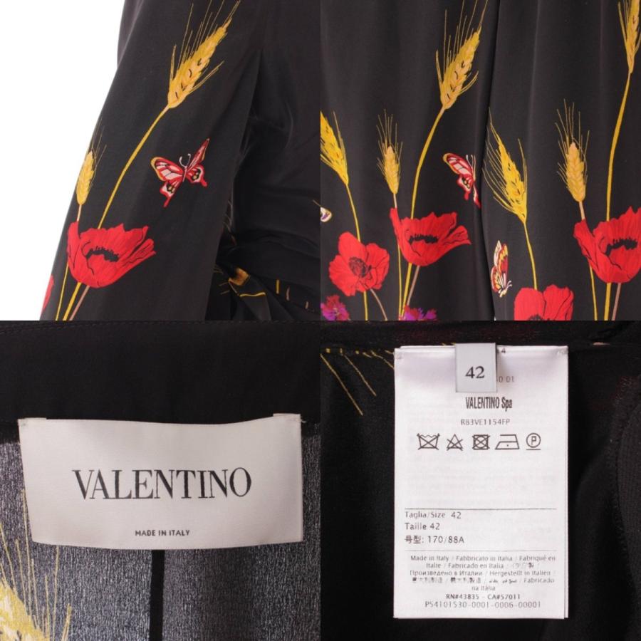 ヴァレンティノ】Valentino フラワープリント シルク オールインワン 
