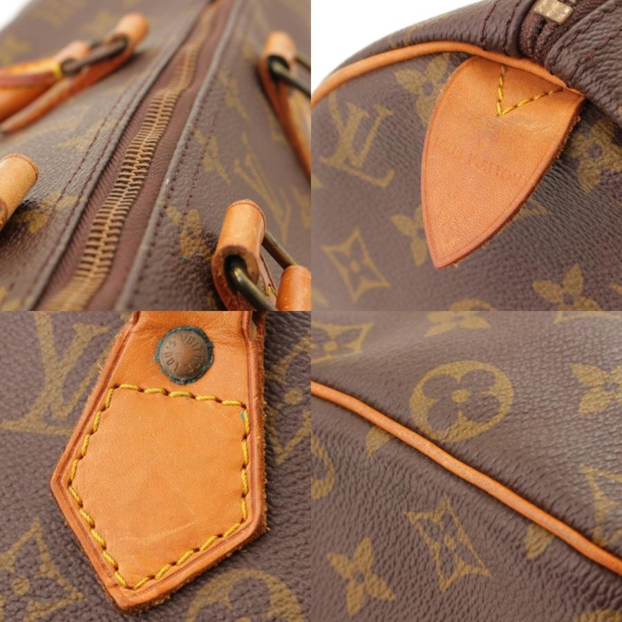 【ルイヴィトン】Louis Vuitton　モノグラム スピーディ40 ボストンバッグ ハンドバッグ M41522 ブラウン 【中古】【正規品保証】120079｜retrojp｜08