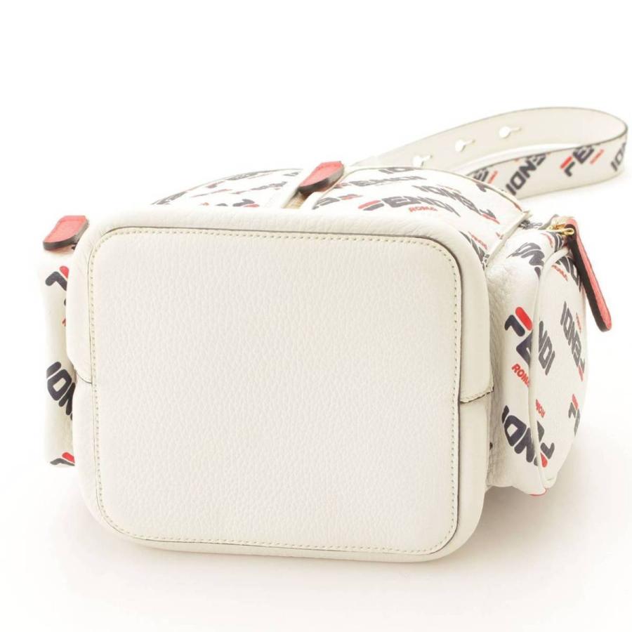 FENDI 【フェンディ】Fendi フィラ コラボ ロゴプリント レザー 巾着 