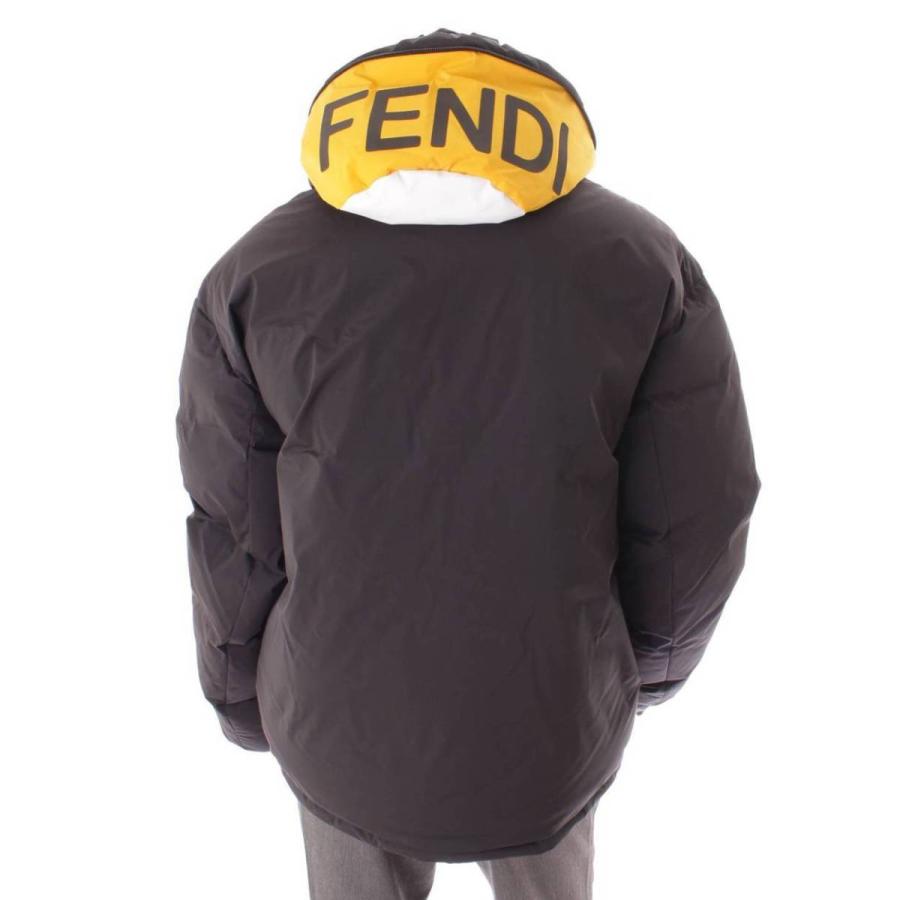 FENDI フード付きジャケット ブラック/イエロー FENDI フード付きジャケット ブラック/イエロー