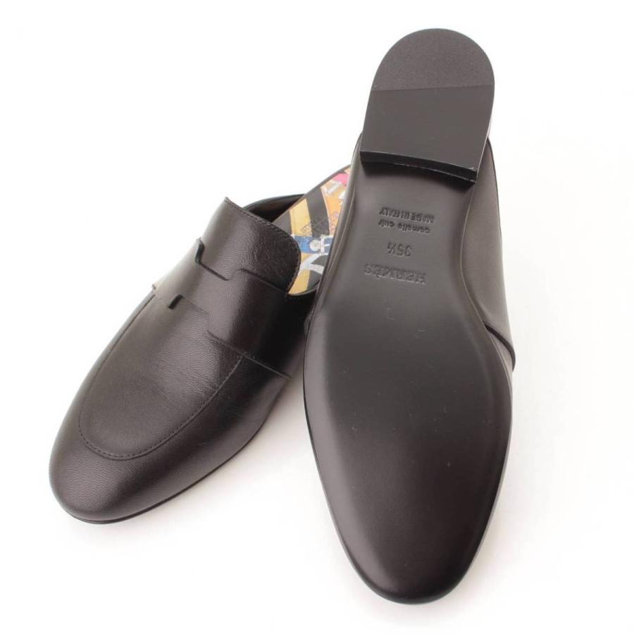 エルメス】Hermes 21SS カテナ Hモチーフ サンダル ミュール ブラック 