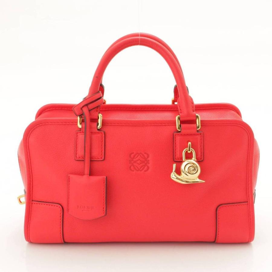 LOEWE 【ロエベ】Loewe アマソナ28 レザー ハンドバッグ カタツムリ 