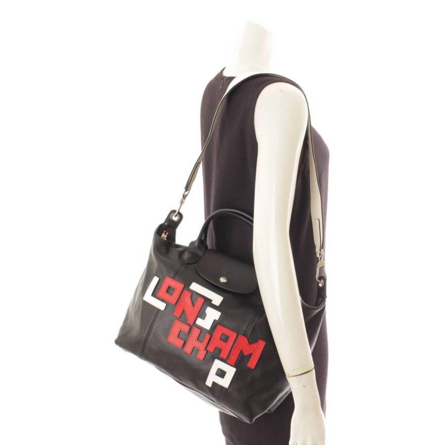 LONGCHAMP 【ロンシャン】Longchamp ル プリアージュ キュイール ロゴ  