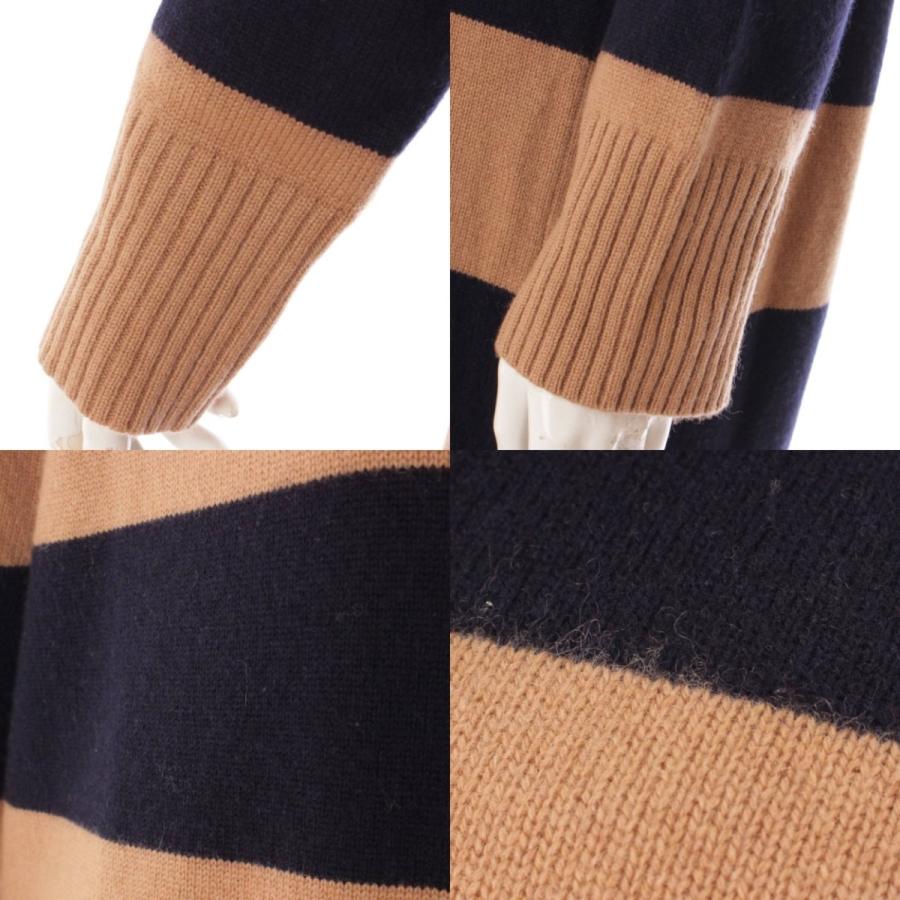 マックス マーラ】Max mara ハイネック ボーダー ニットワンピース 