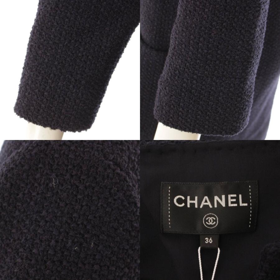 Chanel 21SS 21P コットン ツイード チェーン ワンピース P70096  