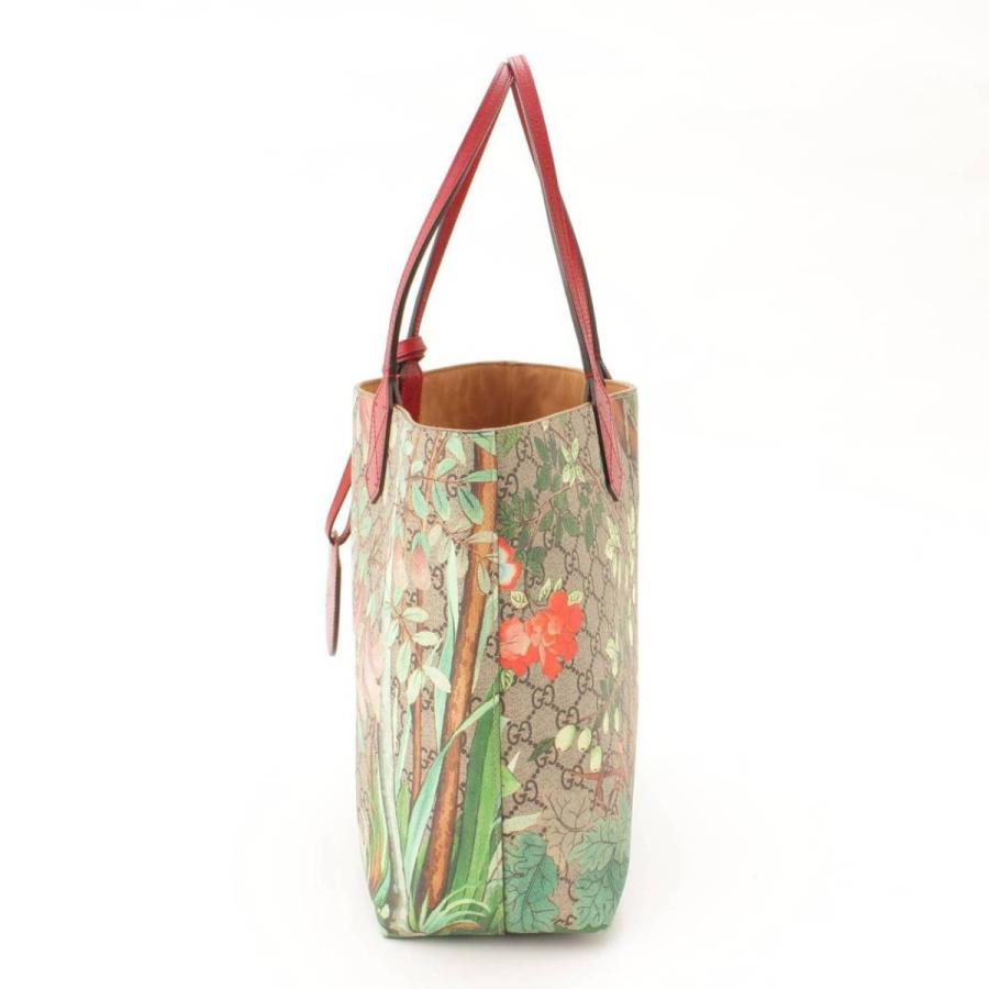 GUCCI 【グッチ】Gucci ティアン GGスプリーム トートバッグ 鳥 総柄 