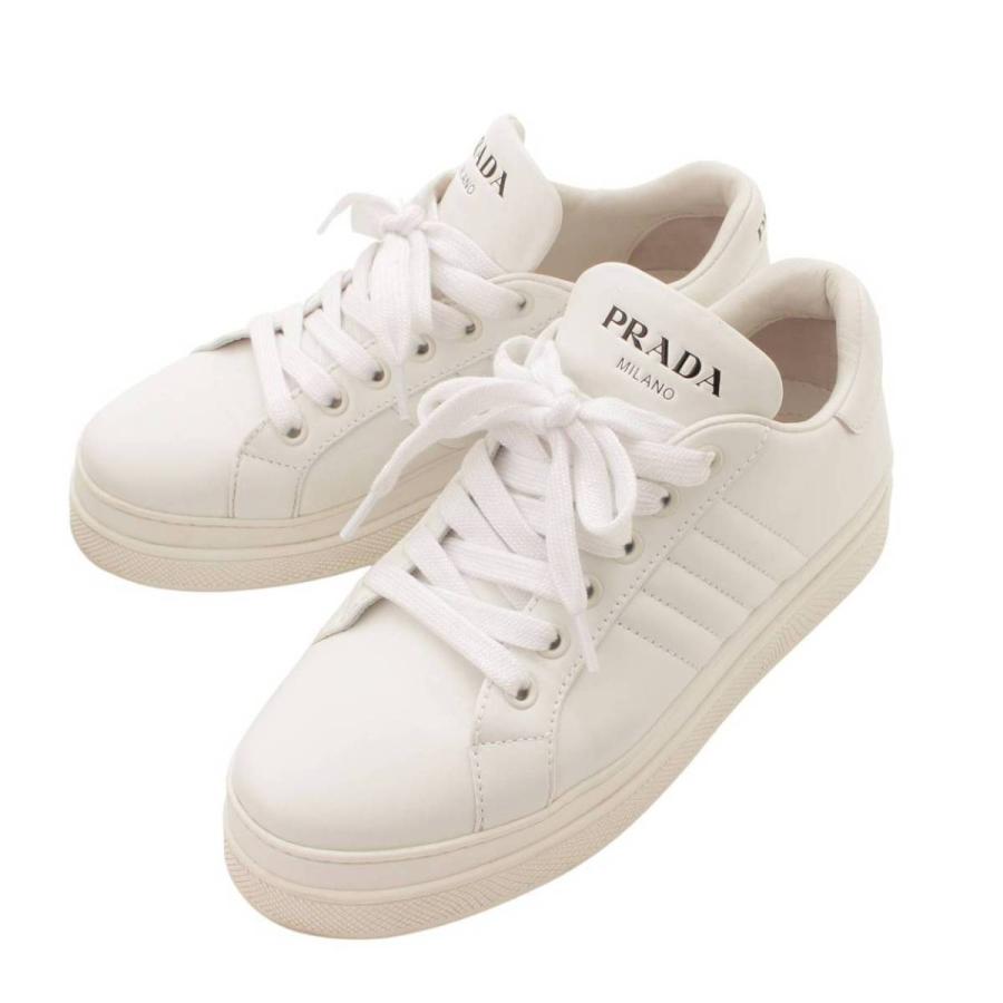 PRADA 【プラダ】Prada 厚底 レザー ローカット スニーカー PRADA 【プラダ】Prada 厚底 レザー ローカット スニーカー