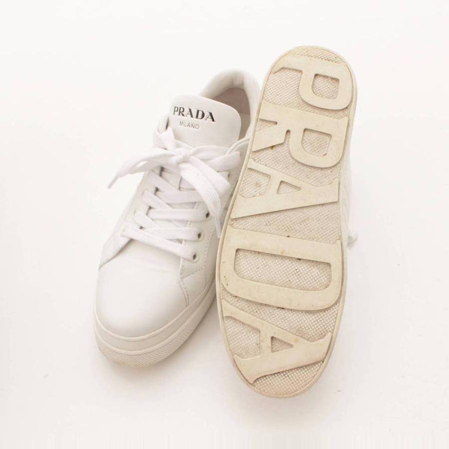 PRADA 【プラダ】Prada 厚底 レザー ローカット スニーカー PRADA 【プラダ】Prada 厚底 レザー ローカット スニーカー