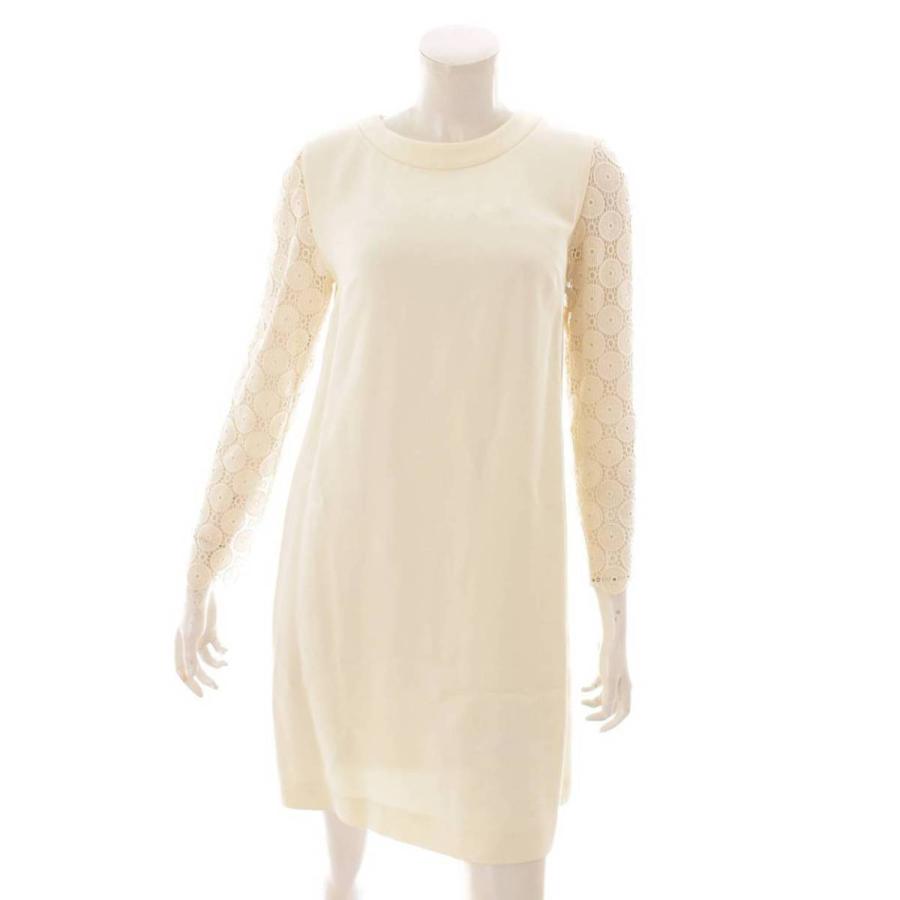 ミュウミュウ Miu Miu レース切替 ワンピース ドレス オフホワイト 40 中古 正規品保証 Www Retro Jp 通販 Yahoo ショッピング