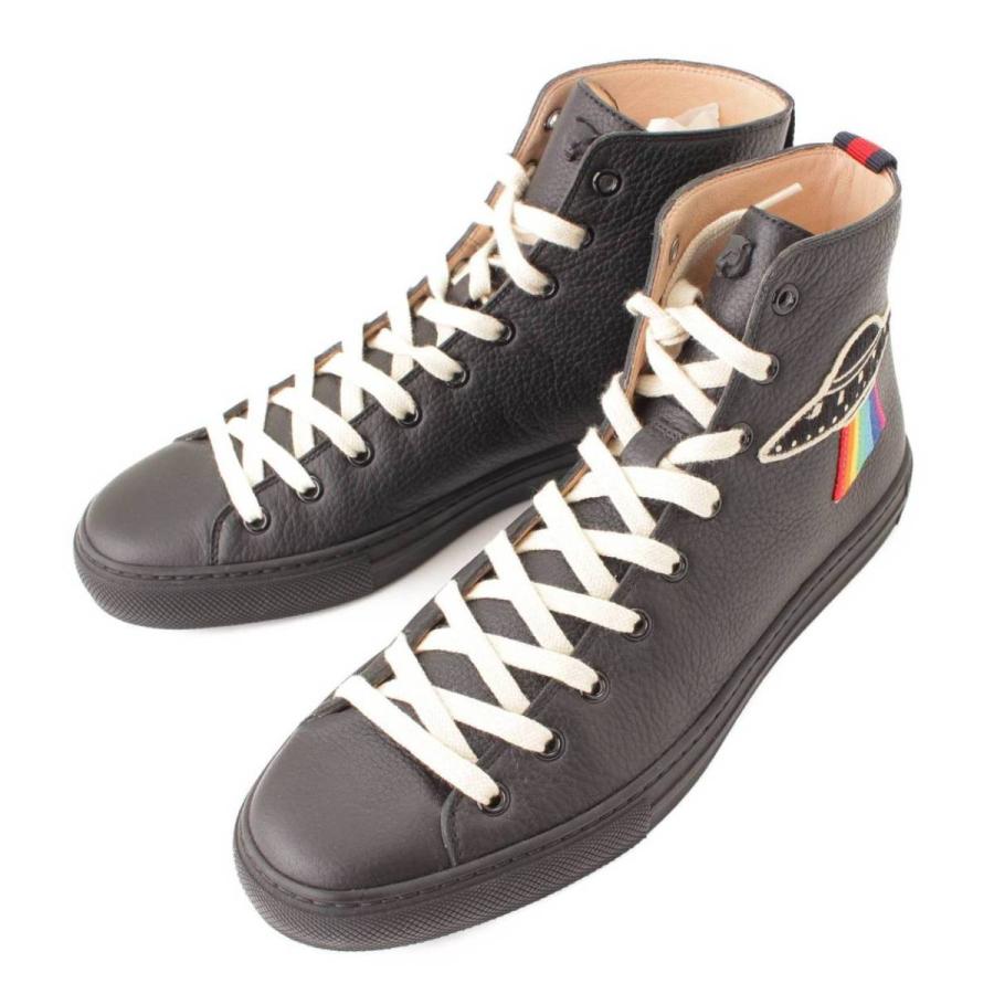 GUCCI Gucci 17-18SS UFO アングリーキャット レザー ハイカット  