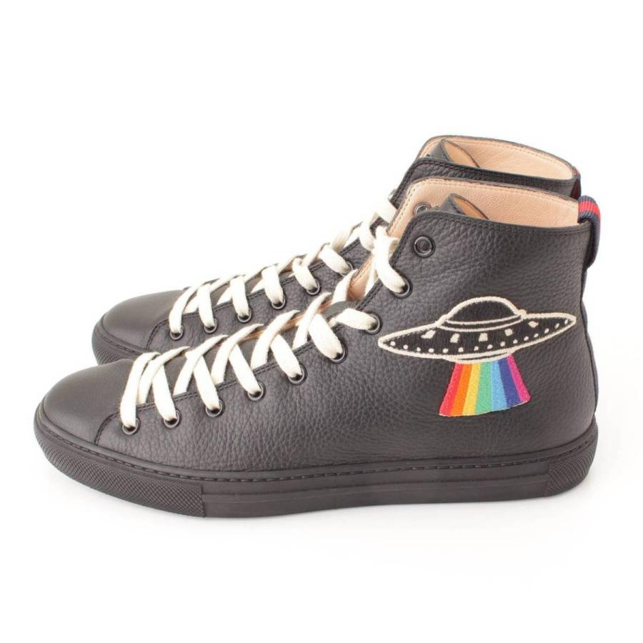 GUCCI Gucci 17-18SS UFO アングリーキャット レザー ハイカット  