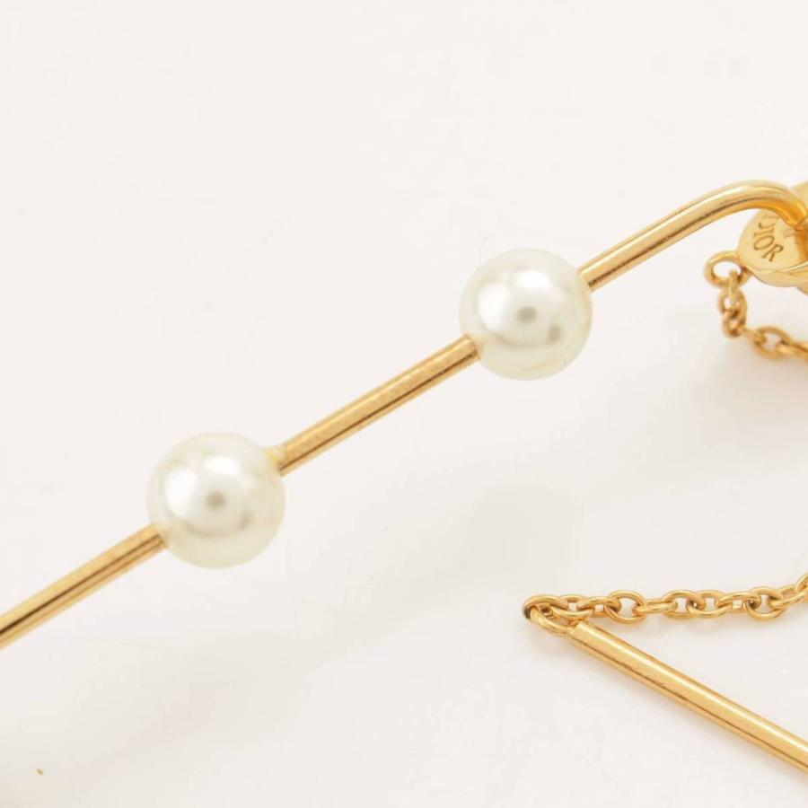 DIOR ロゴキューブ ピアス 正規品 USED ディオール スター ゴールド