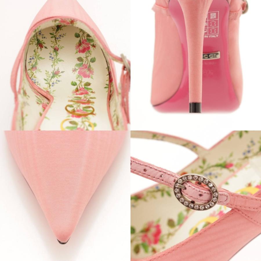 Gucci ピンク パンプス 36 花柄 フローラル ヒール