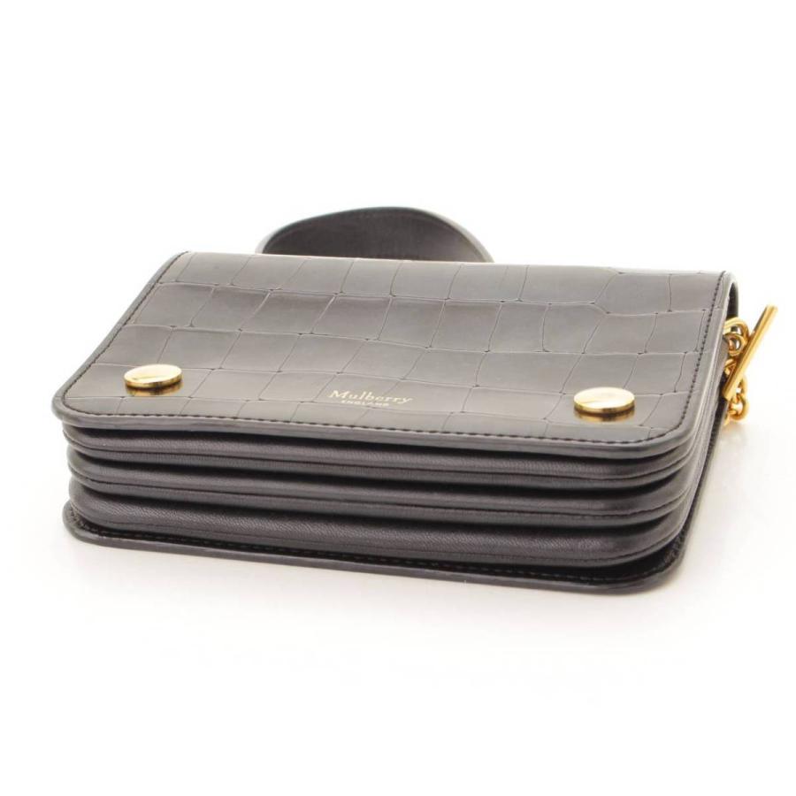 Mulberry 【マルベリー】Mulberry クリフトン 型押し レザー チェーン  