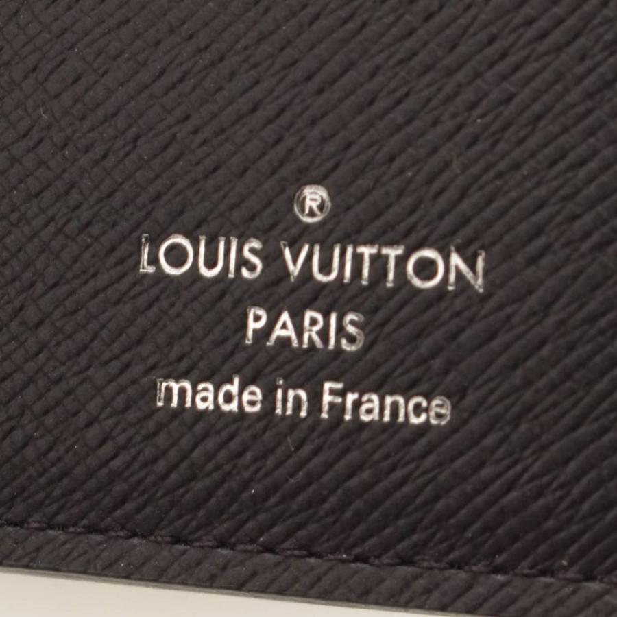 【ルイヴィトン】Louis Vuitton　ポルトフォイユ・ロン レザー 二つ折り長財布 札入れ M30541 ブラック 【中古】【正規品保証】126448｜retrojp｜05