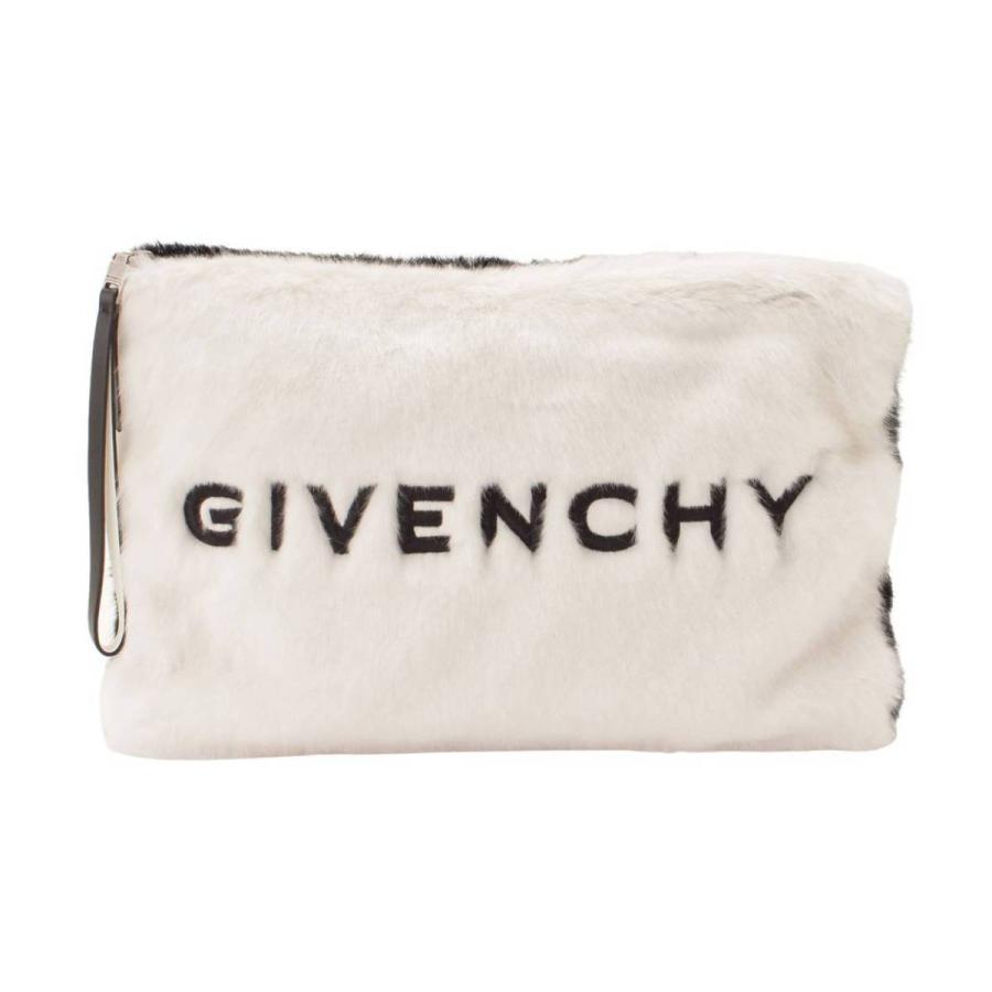 ジバンシー】GIVENCHY ロゴ ファー クラッチバッグ BB6045B0AD