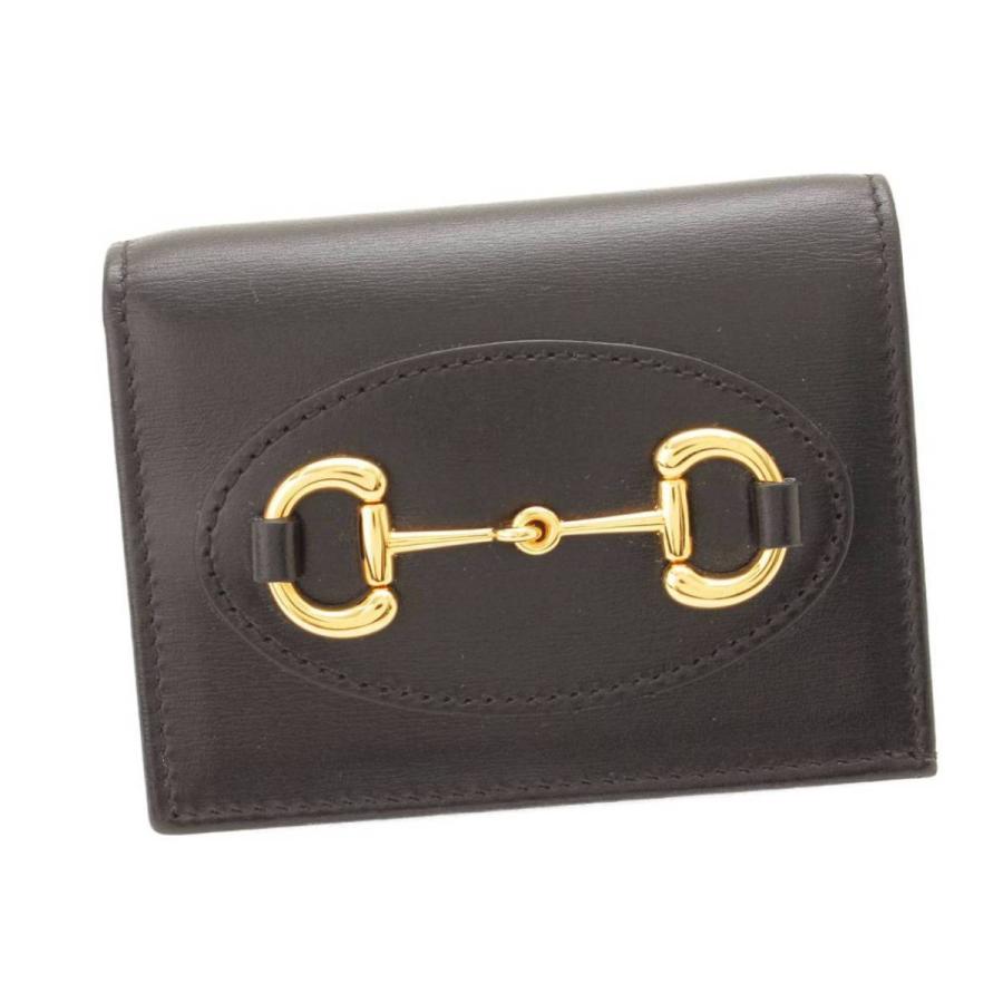 GUCCI 【グッチ】Gucci 1955 ホースビット レザー カードケース 