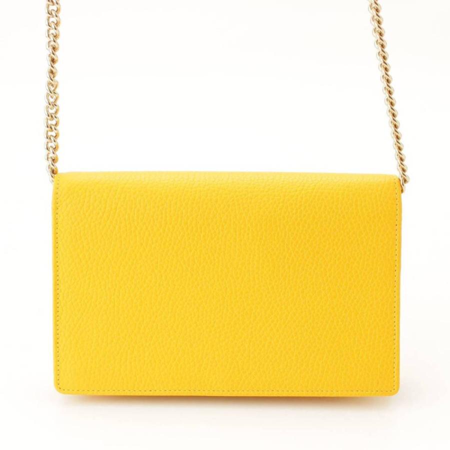 GUCCI 【グッチ】Gucci レザー GGロゴ チェーンウォレット 長財布  