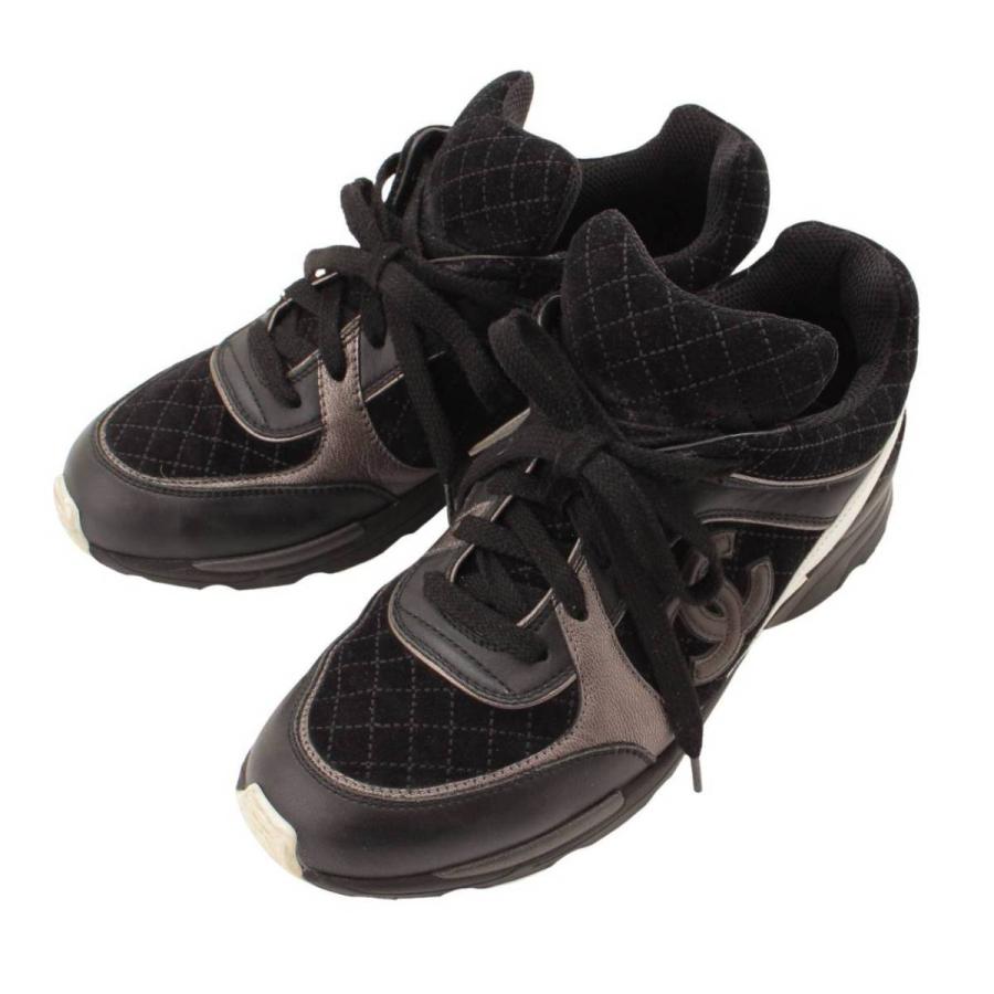 CHANEL 【シャネル】Chanel ココマーク スエード レースアップ  