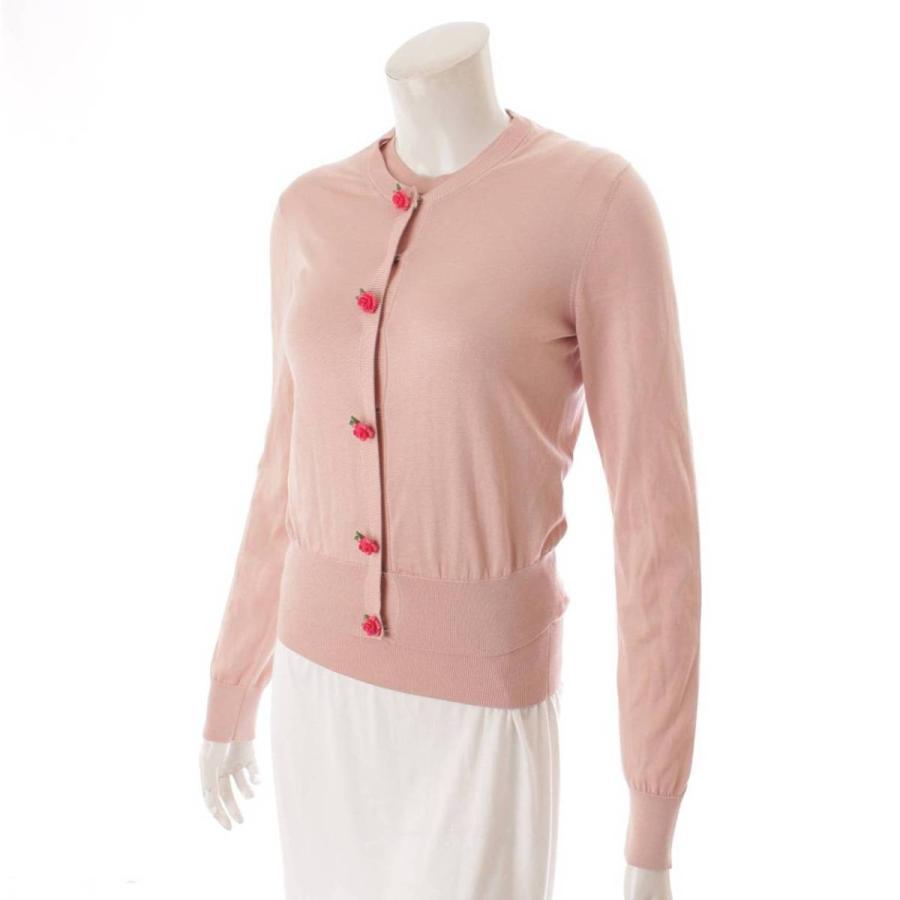 ドルチェアンドガッバーナ】Dolce&Gabbana ローズ釦 シルク  