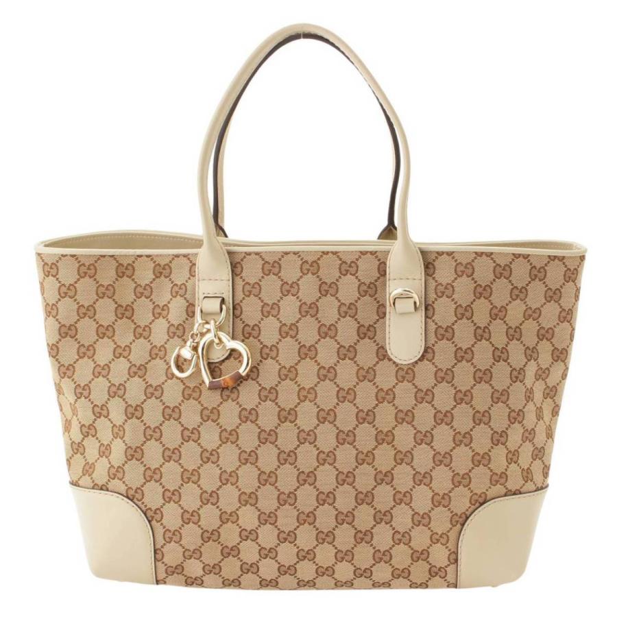 GUCCI 【グッチ】Gucci GGキャンバス ハートビット トートバッグ 