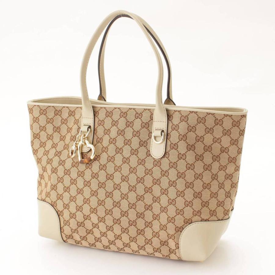 GUCCI 【グッチ】Gucci GGキャンバス ハートビット トートバッグ 