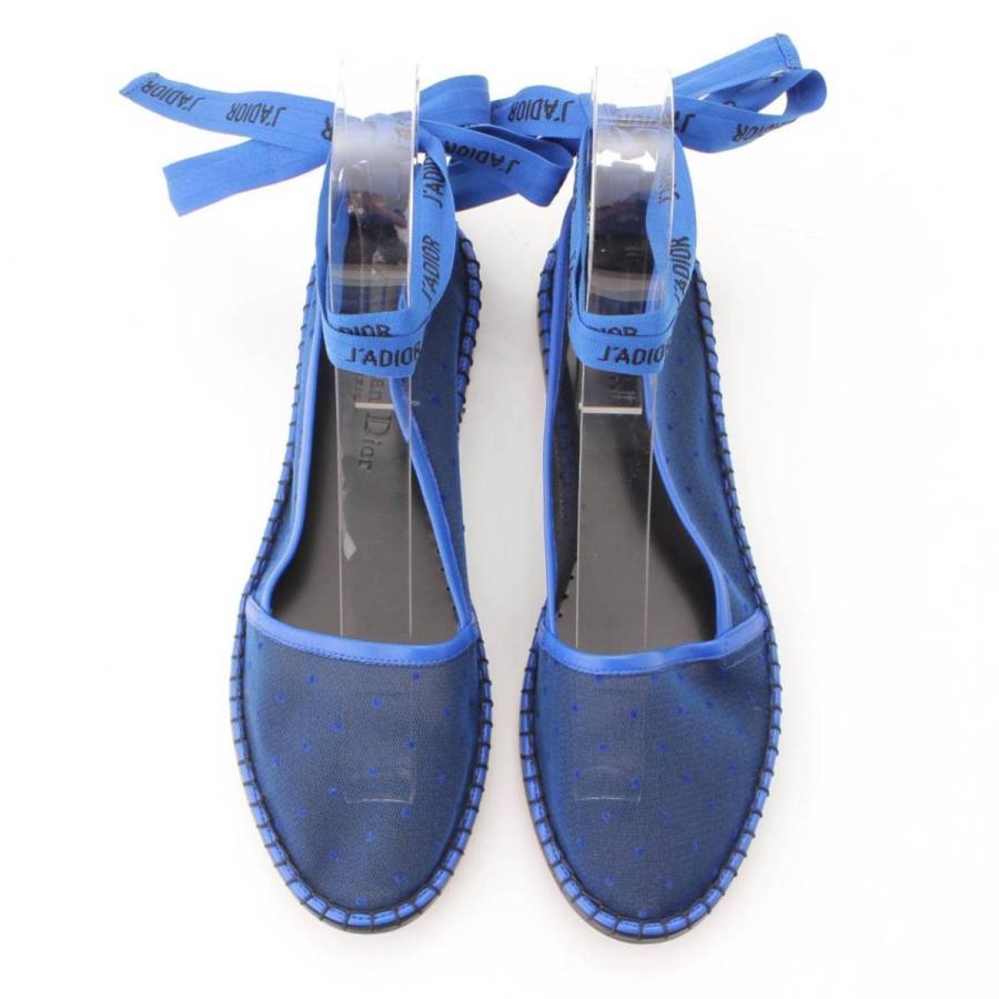 クリスチャン ディオール Dior JADIOR エスパドリーユ 青 サンダル