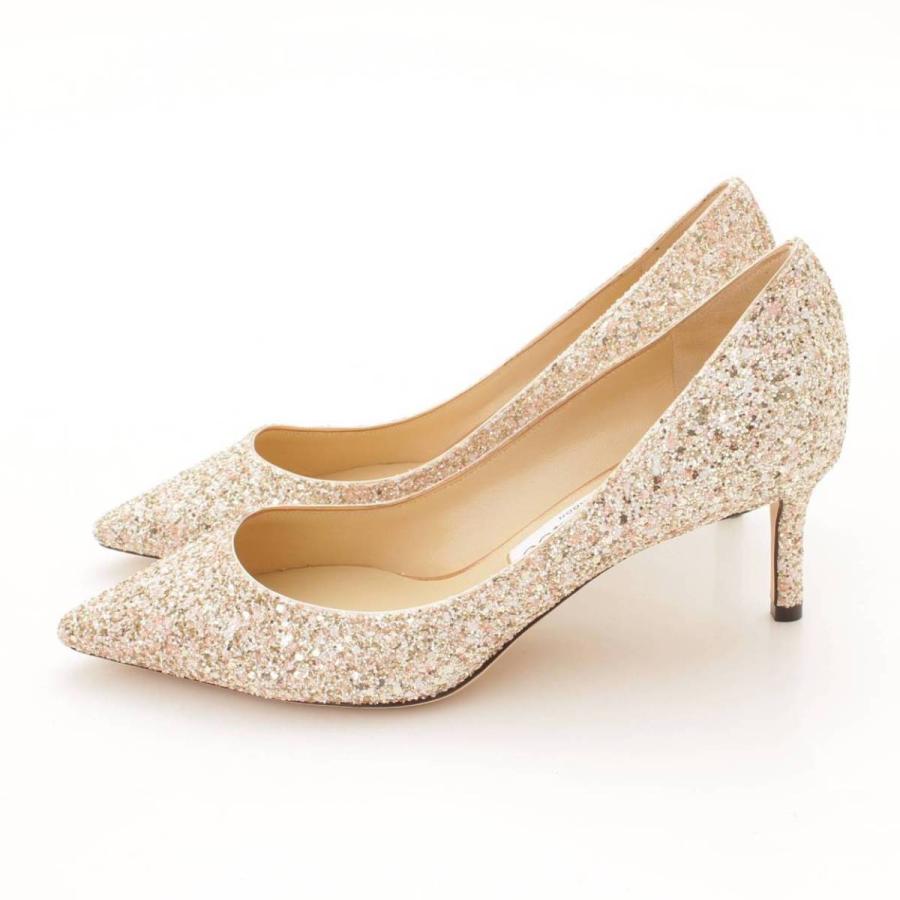 ジミーチュウ】Jimmy Choo ROMY 60 グリッター ヒール ポインテッド 
