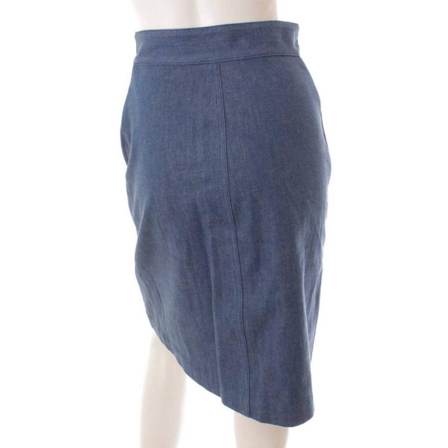 グッチ】Gucci 19年 GGボタン シェリーライン デニム スカート 573410  