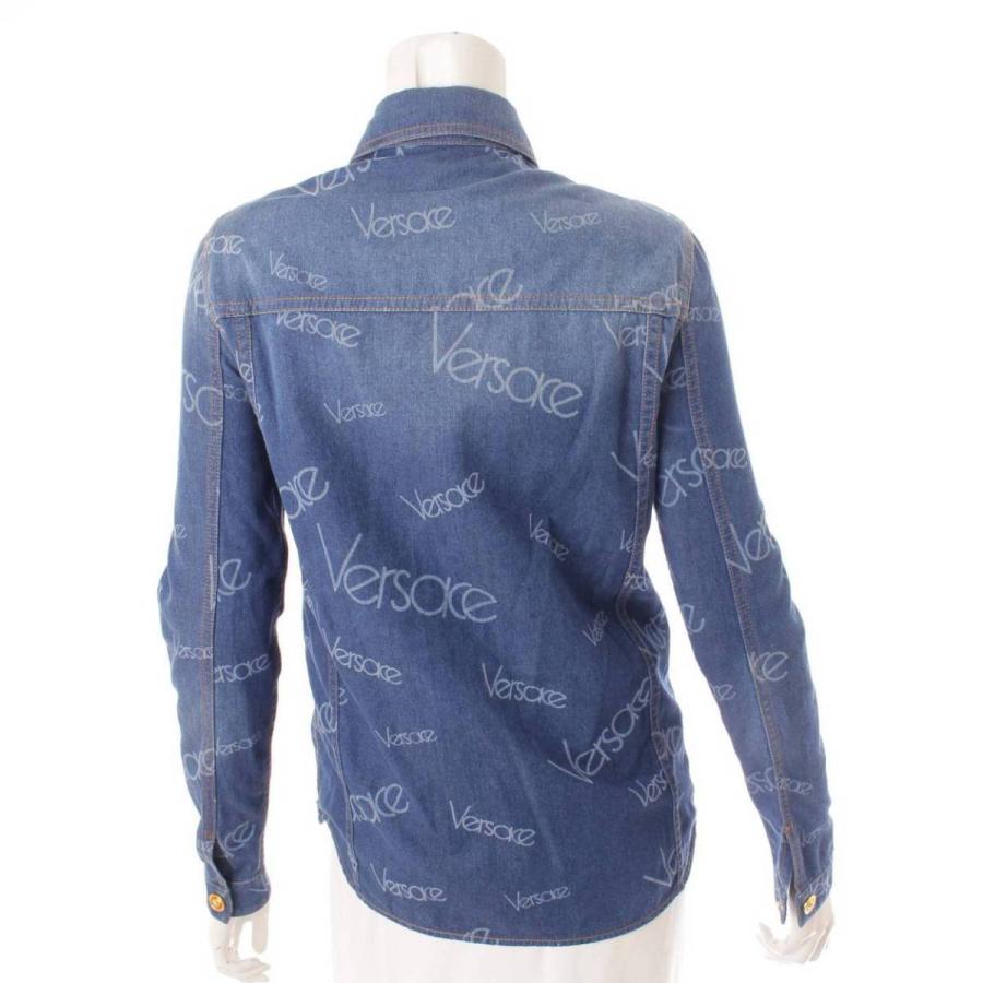 VERSACE 【ヴェルサーチ】Versace メドゥーサボタン ロゴプリント  