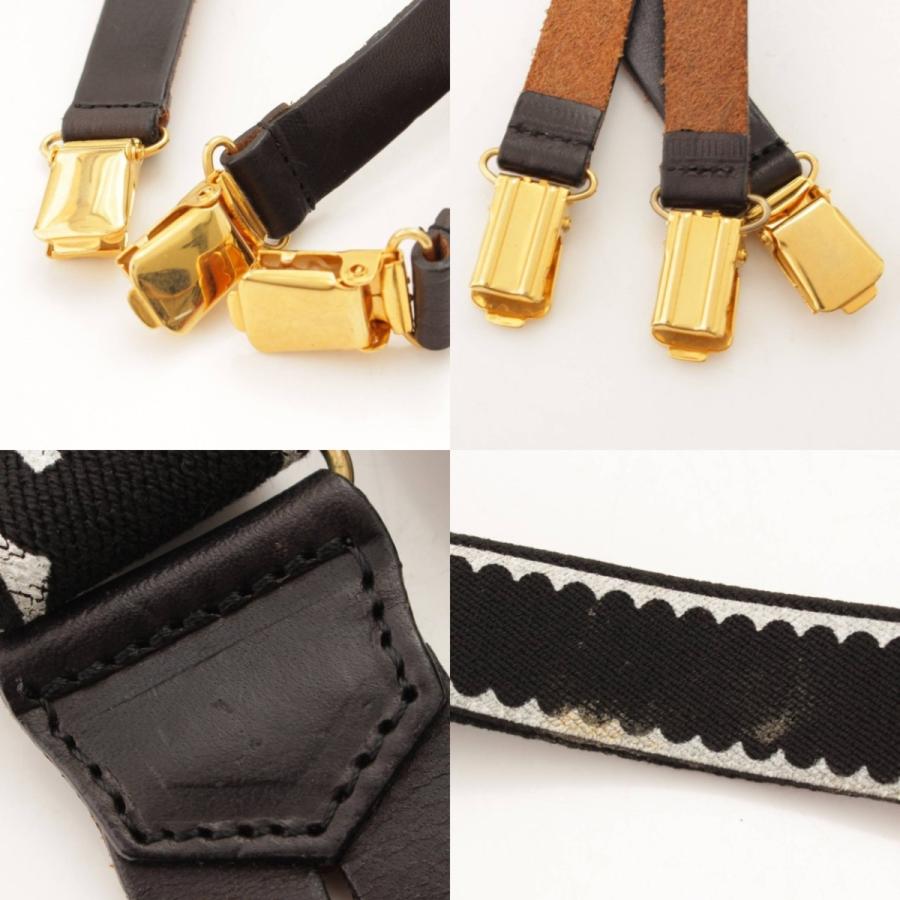 シャネル ロゴ　ココマーク　ユニセックス サスペンダー ブラック キャンバス シャネル ロゴココマークユニセックス サスペンダー ブラック キャンバス