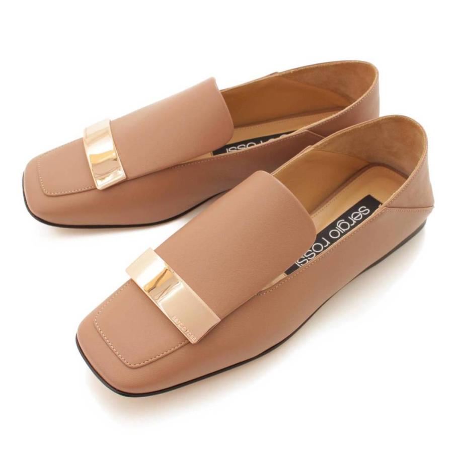 美品sergio rossi 美しいピンクベージュ